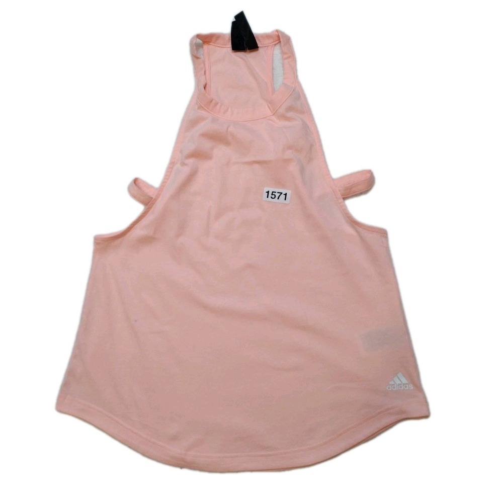 Adidas Tank Top Women's M‎ Salmon Race Back Logo